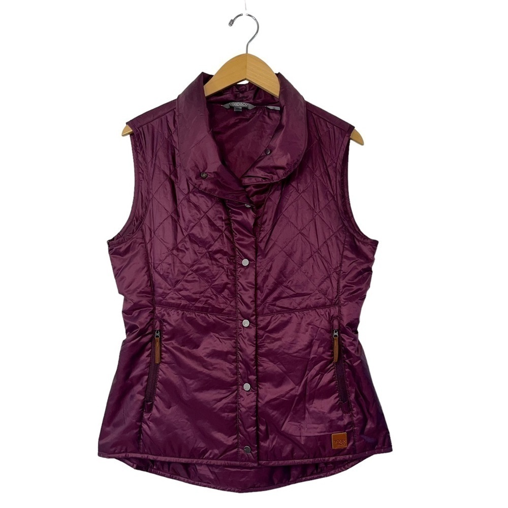 Toad&Co Airvoyant Insulated Diamond Puffer Vest Purple, Women’s M, Lightweight